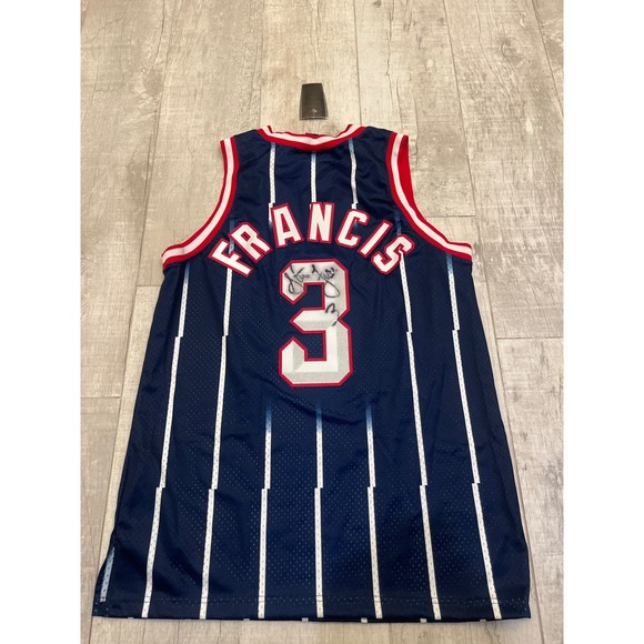 Vintage Steve Francis Houston Rockets NBA Jersey Nike #3 Signed Large - Picture 5 of 7